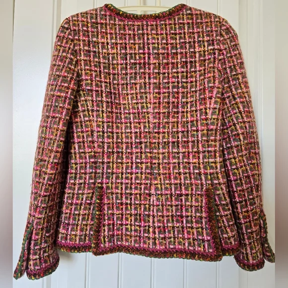 Chanel 01A Fantasy Tweed Pink Jacket 36Fr - Picture 2 of 15